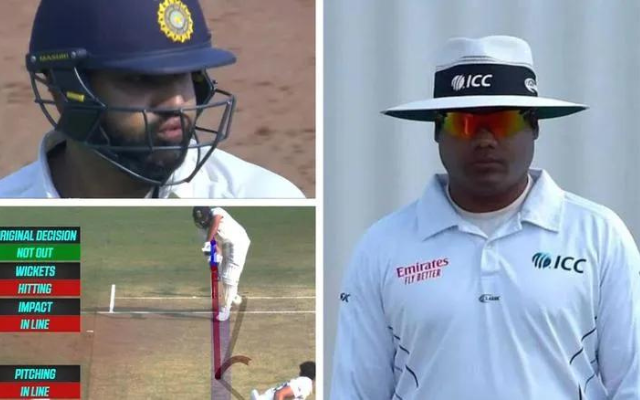 "Nitin Menon will signal out against Kohli even without appeal..but reacts differently to Rohit" - Twitter users allege that umpire Nitin Menon favored Rohit Sharma in the recent Indore Test