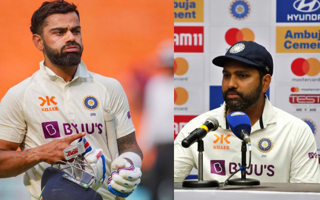 "This is nothing more than jealousy" - Twitter reacts after Rohit Sharma said he doesn't think Virat Kohli was sick during Ahmedabad Test