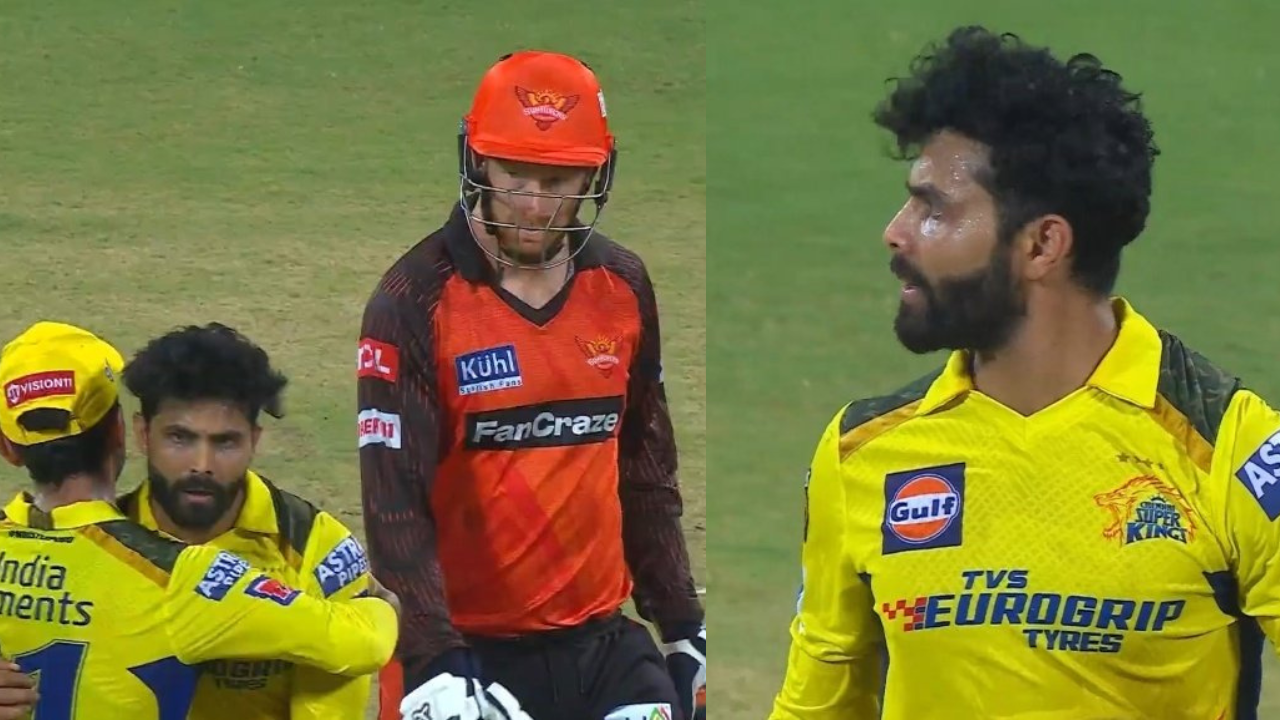 WATCH: Heinrich Klaasen and Ravindra Jadeja engage in a heated altercation in CSK vs SRH match