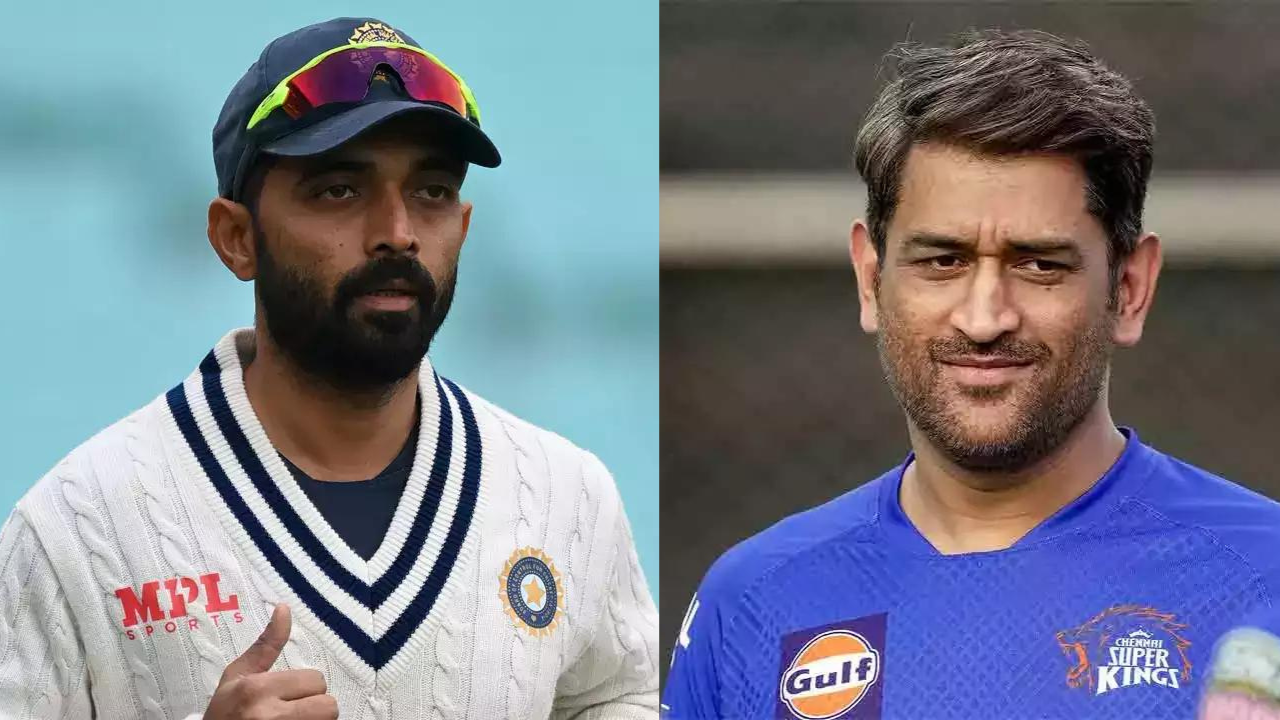 "Man this guy has some serious power" - Twitter reacts as MS Dhoni's valuable inputs played a big part in Ajinkya Rahane's selection for WTC Final against Australia