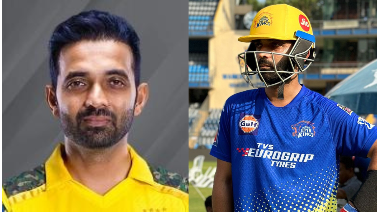 "Might not be the worst call but you can't make him bat in the middle order though", Twitter reacts as Ajinkya Rahane is making his CSK debut against Mumbai Indians