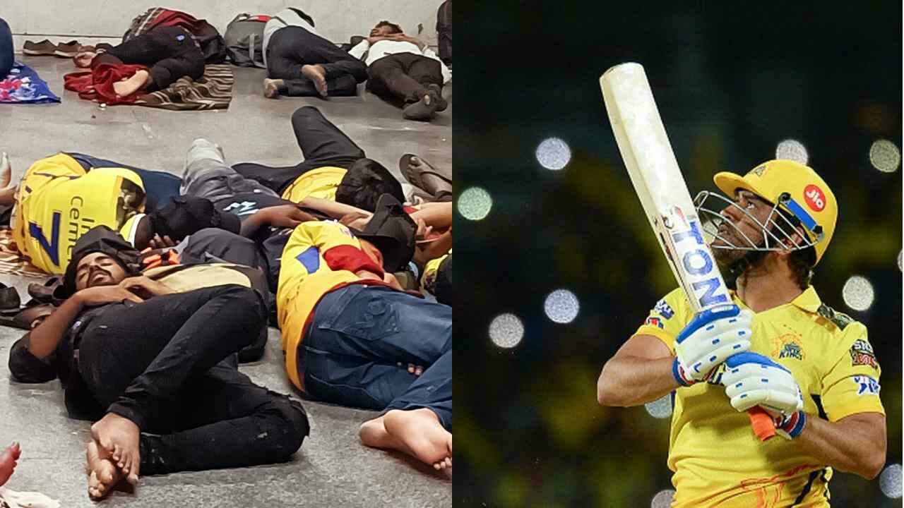 "Thala is an emotion", Twitter reacts as CSK fans slept at the railway station after the IPL 2023 final was postponed