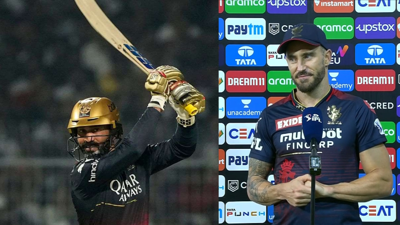 "Last year DK had a purple patch and was finishing games left, right and centre, but this season it wasn't to be", Faf du Plessis points out the main reason behind RCB not reaching the playoffs in IPL 2023