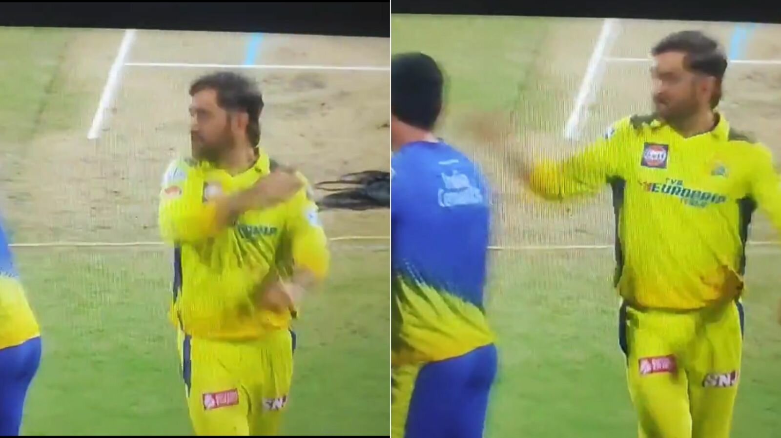 MS Dhoni playfully tries to slap Deepak Chahar ahead of CSK vs DC match